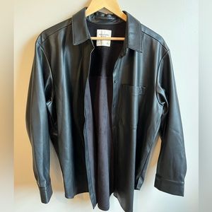 Abercrombie & Fitch Vegan Leather Shacket